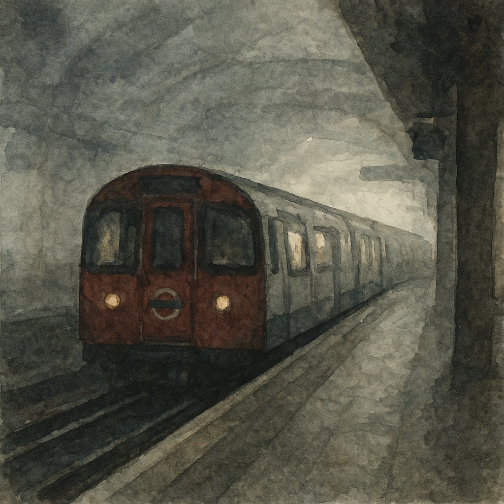 A gloomy station platform